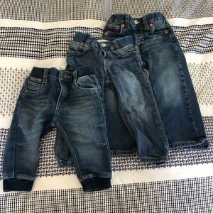 3 pairs Levi’s jeans for boy or girl.